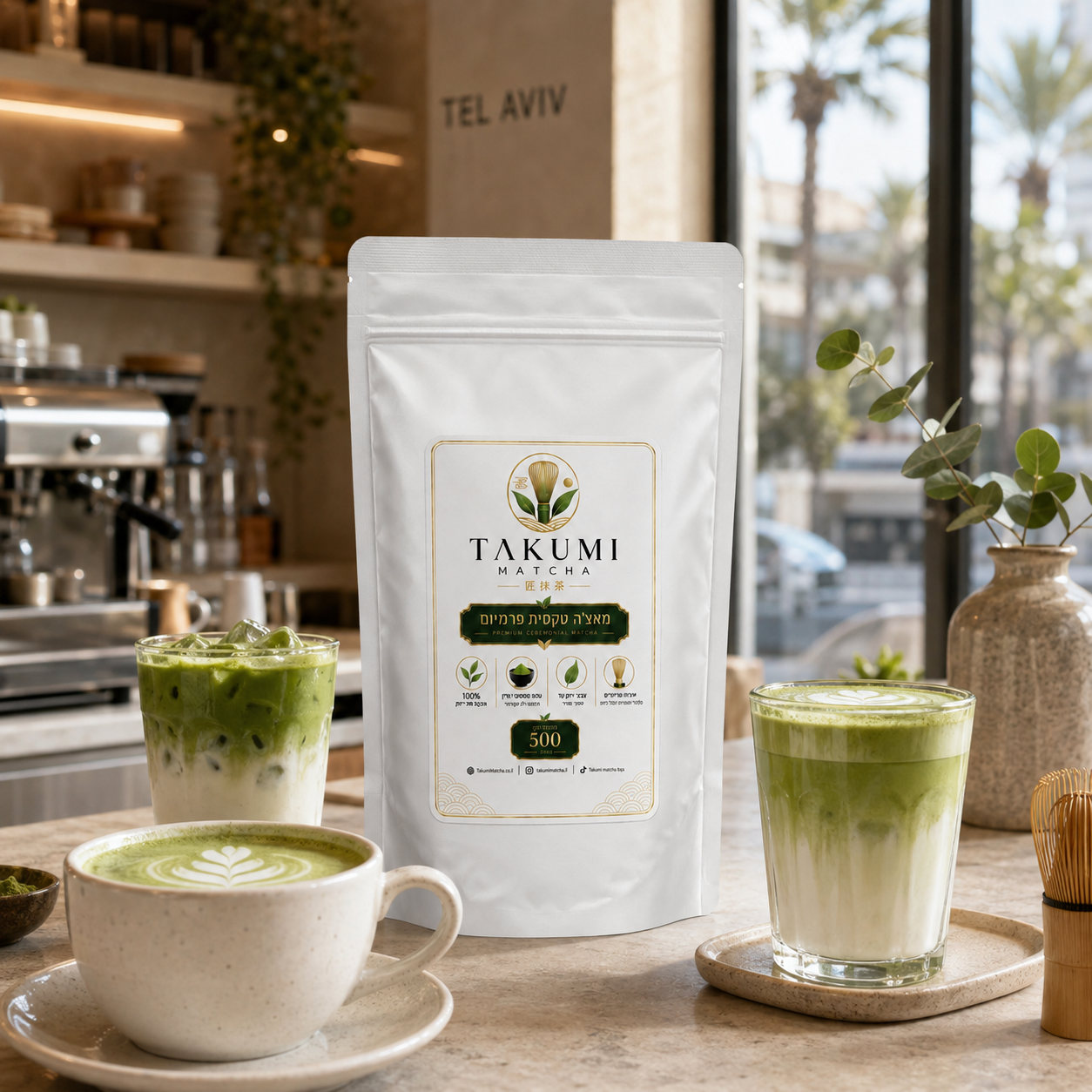 Takumi Matcha לעסקים בישראל