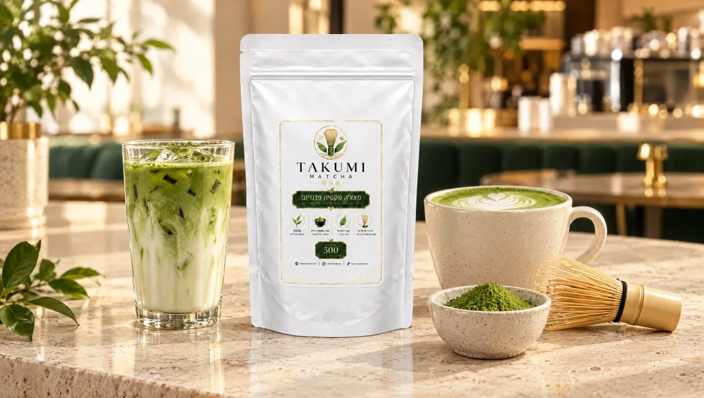 Takumi Matcha – אבקת מאצ׳ה מקצועית לבתי קפה ולעסקים